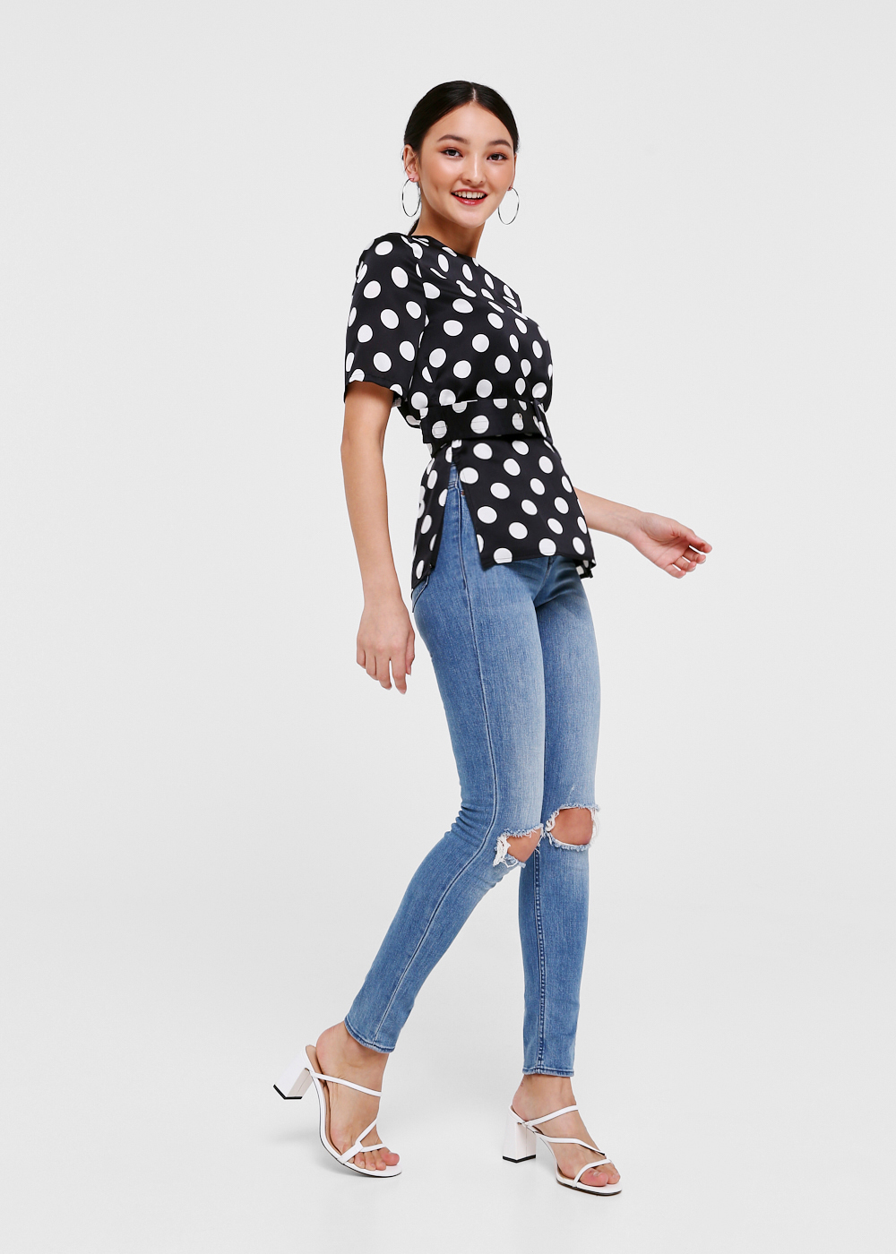 next polka dot top