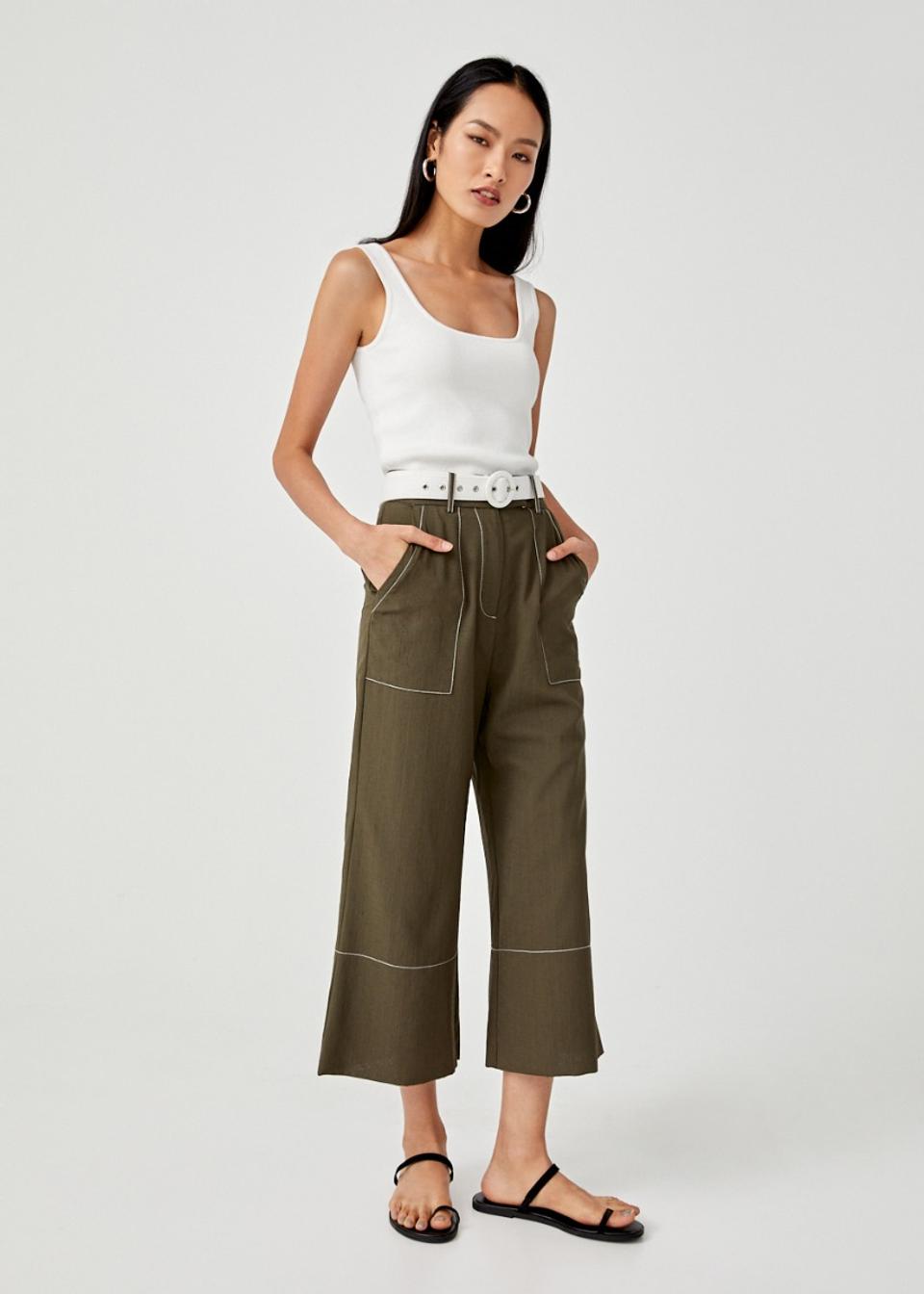zara wide leg culottes