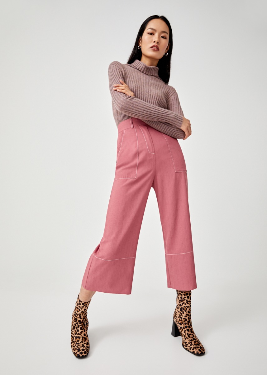 zara wide leg culottes