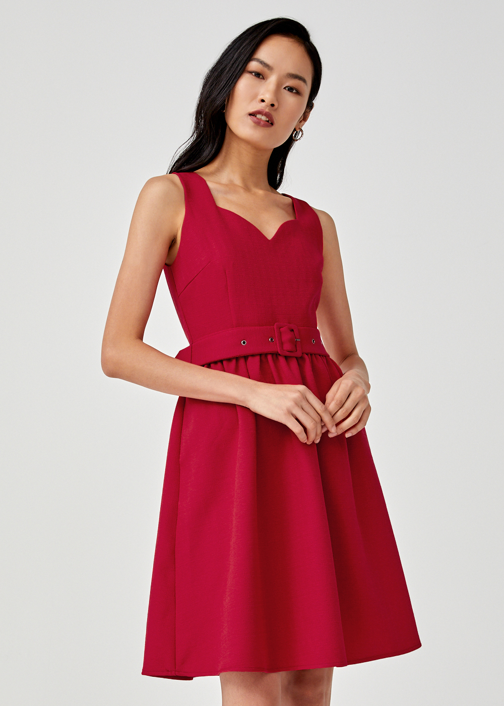 Buy Makenna Belted A-line Dress @ Love, Bonito Singapore | Shop Women's ...