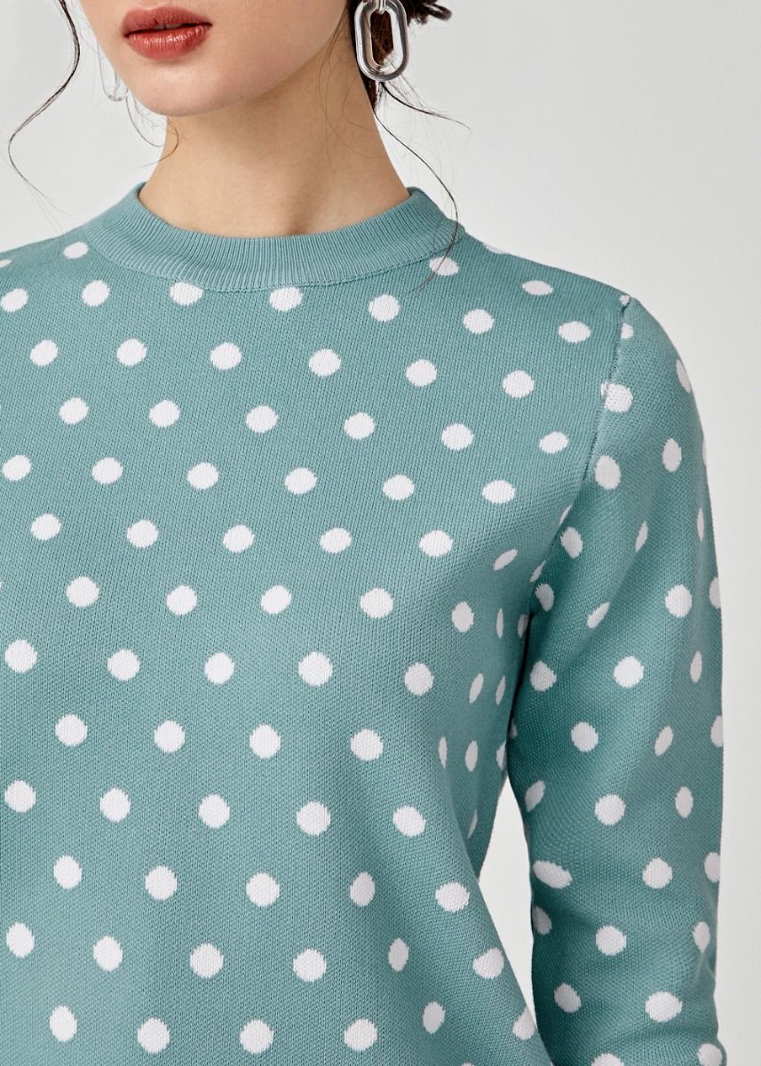 Buy Dania Polkadot Knit Sweater @ Love 