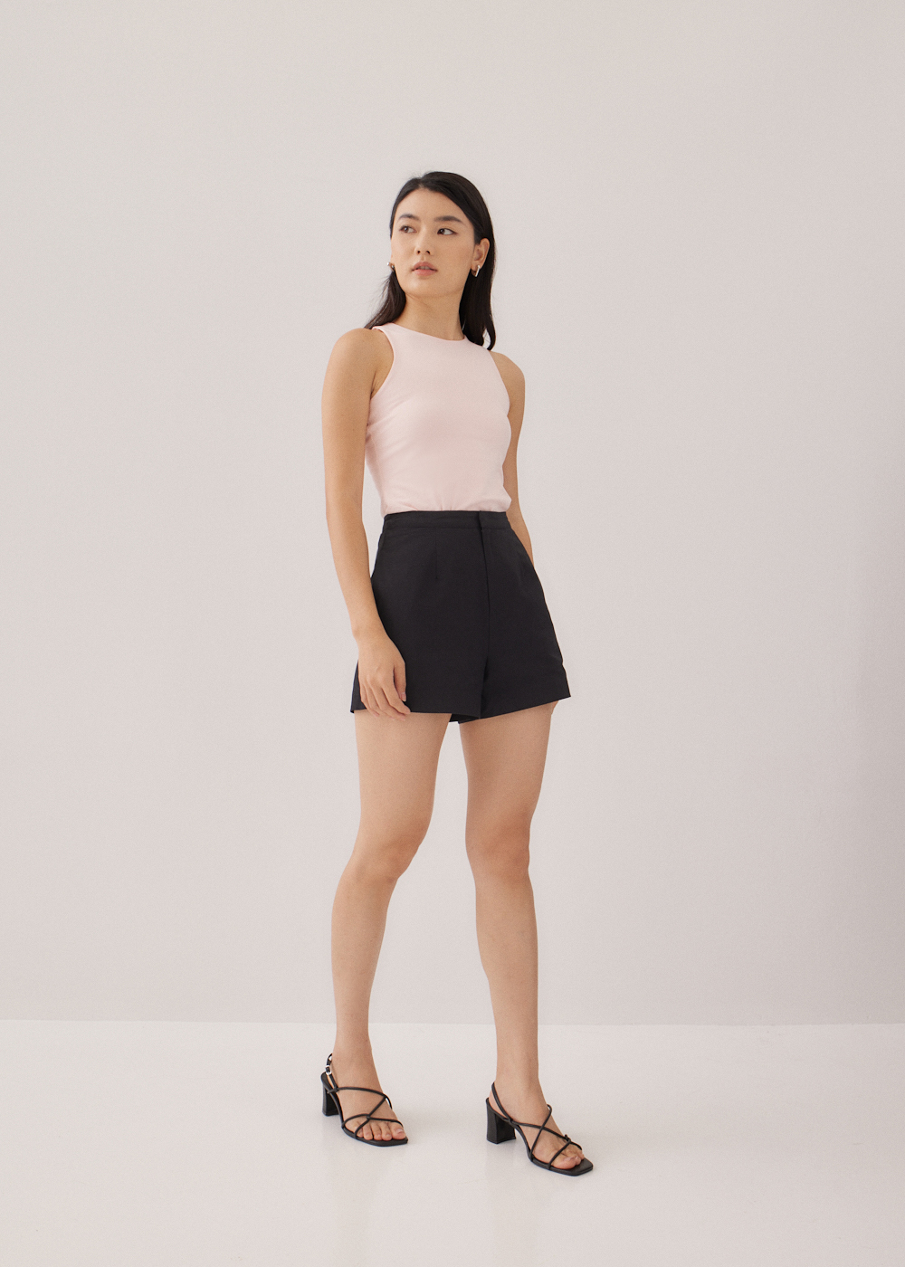 

Amita Cotton Tailored A-line Shorts-014-XXS