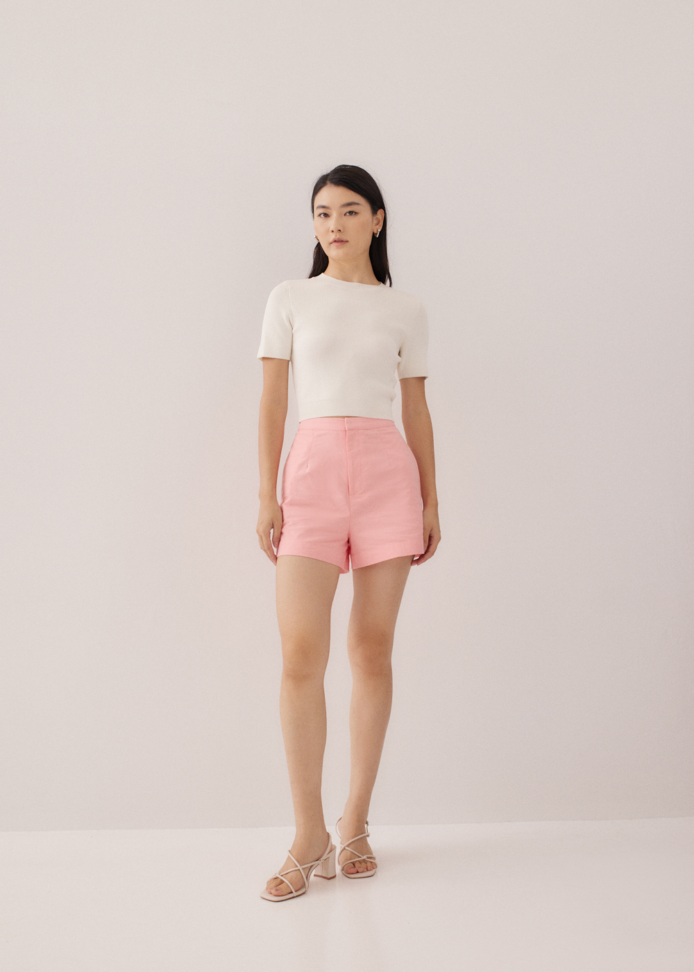 

Amita Cotton Tailored A-line Shorts-036-XXS