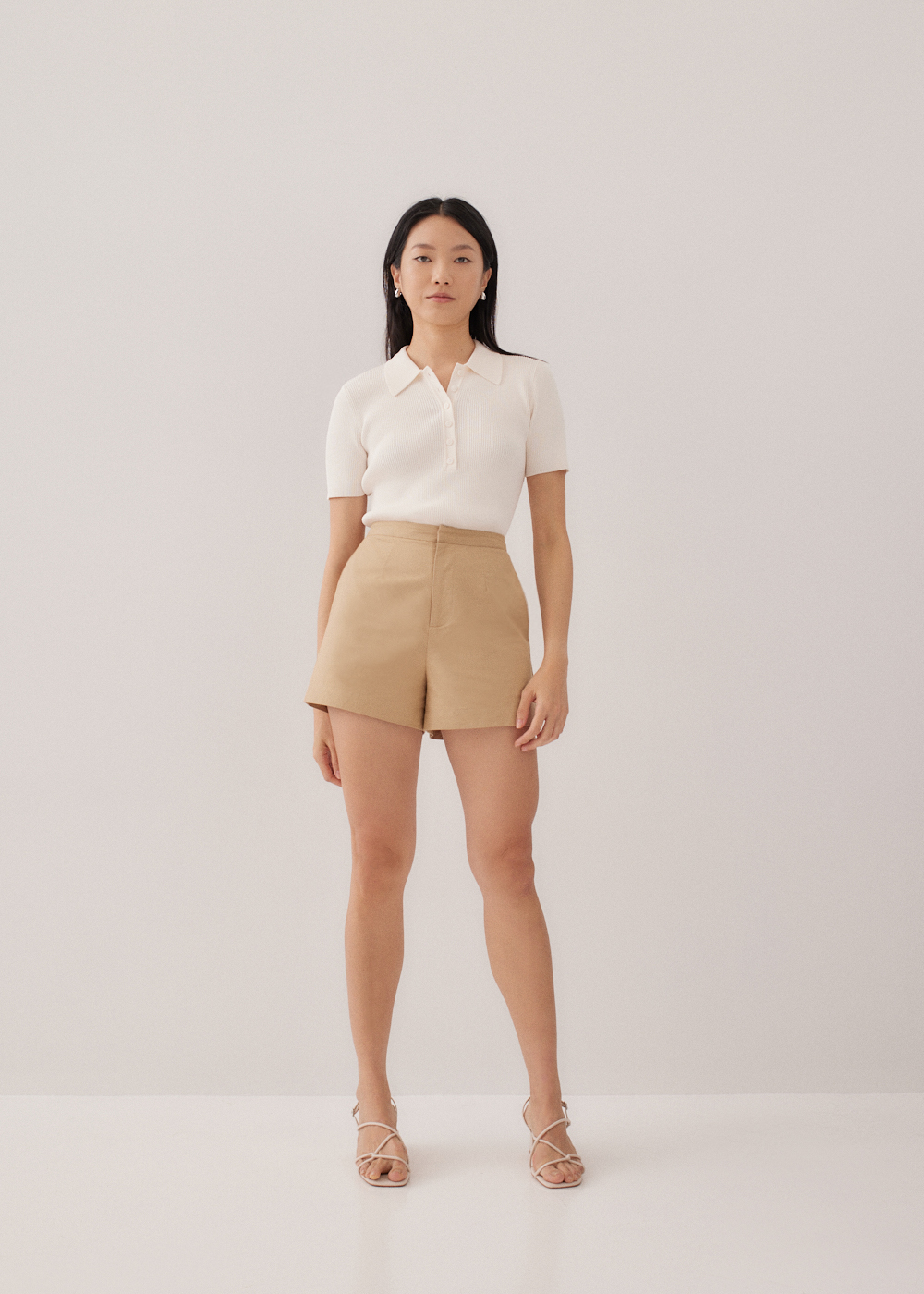

Amita Cotton Tailored A-line Shorts-124-XL