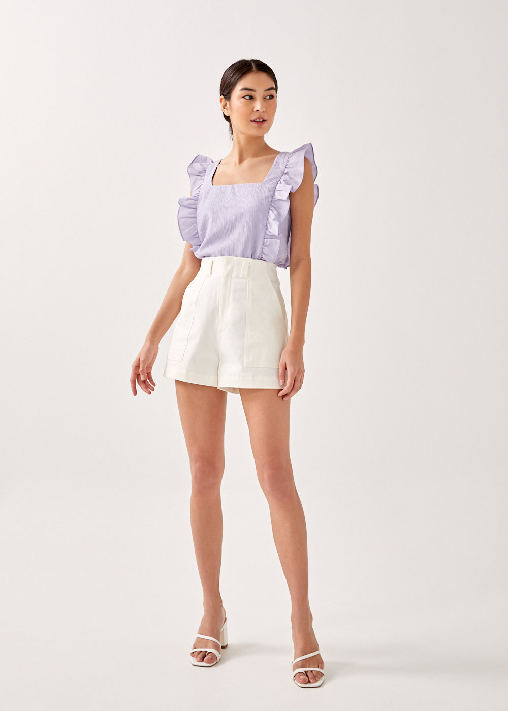 Buy Celia Frill Sleeve Top @ Love, Bonito Singapore | Shop Women's