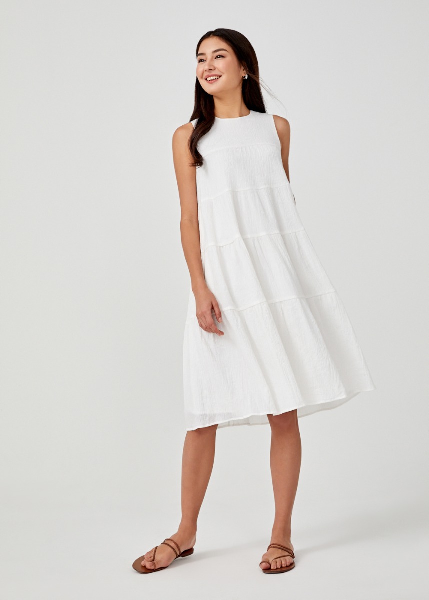 Buy Rosalie Tiered Midi Dress @ Love 