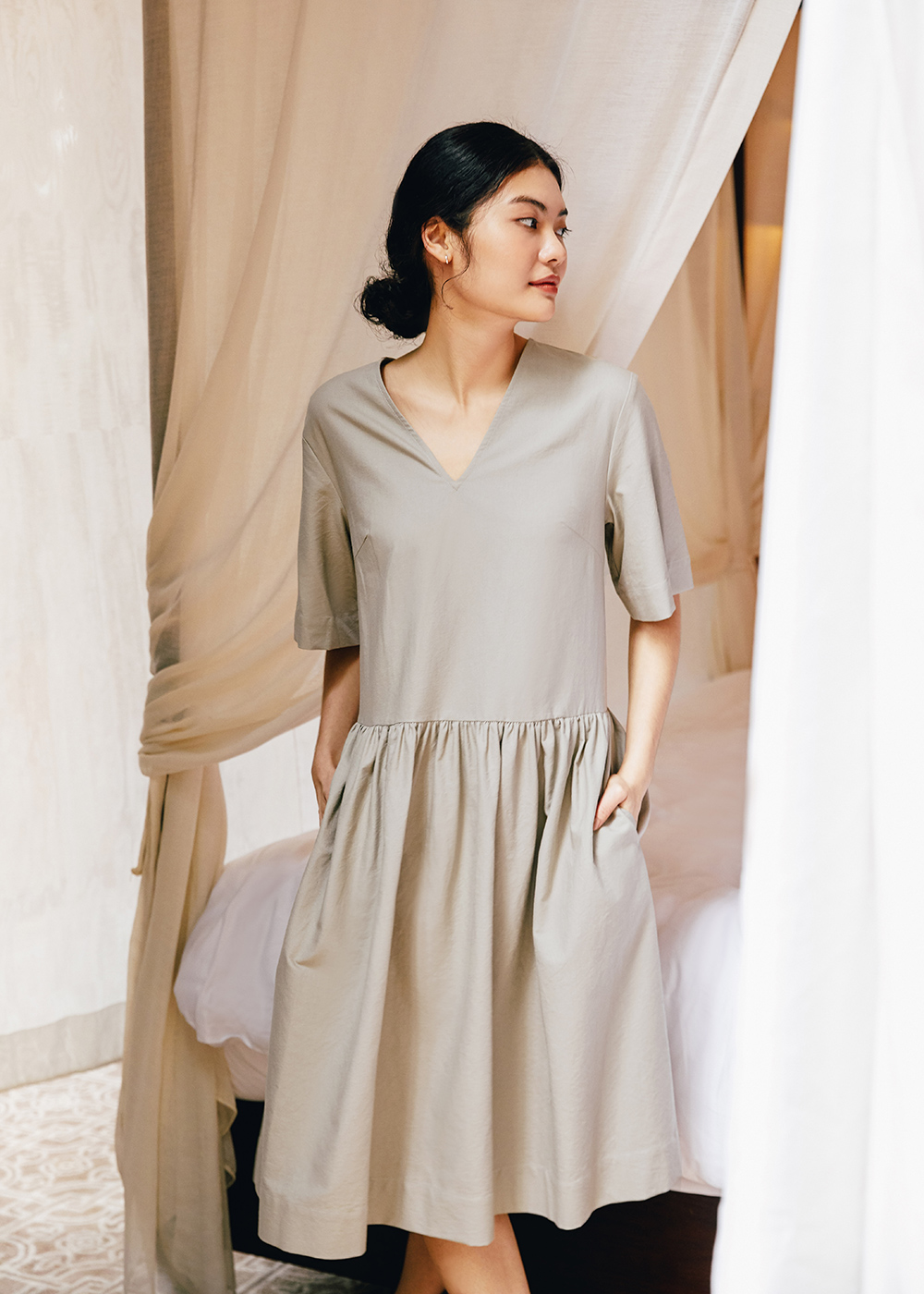 Malika Relaxed Dropwaist Dress