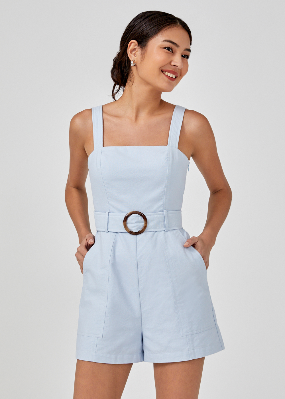 v neck romper jumpsuit