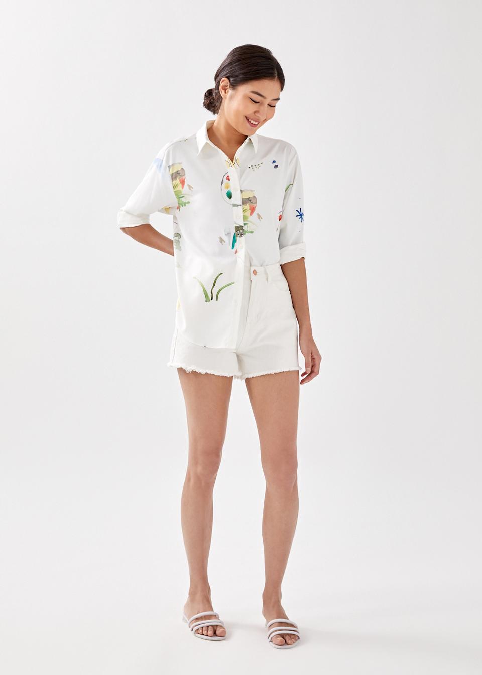 Maika Relaxed Shirt in Remnants of Summer