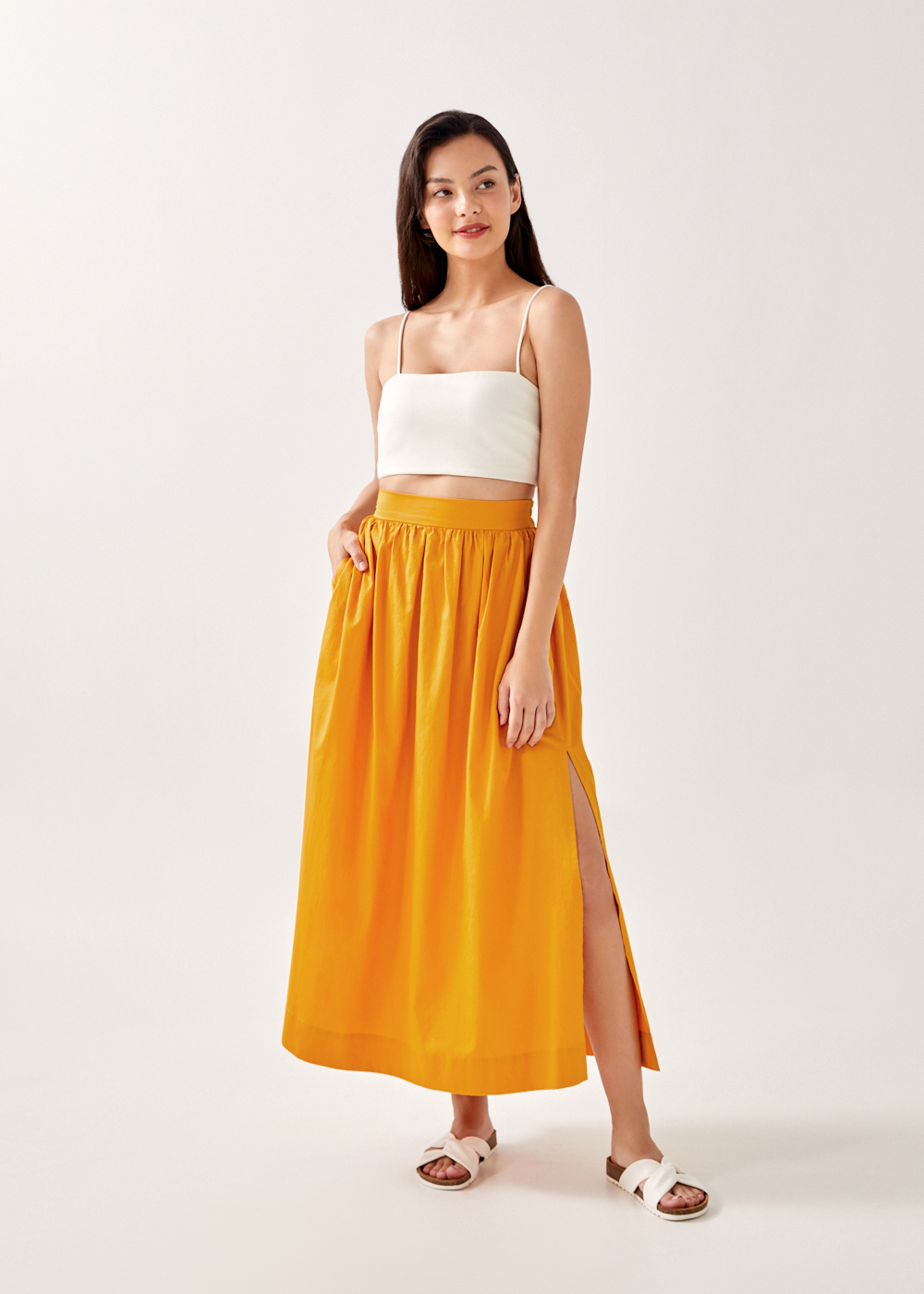 

Maevee Elastic Maxi Skirt-289-M