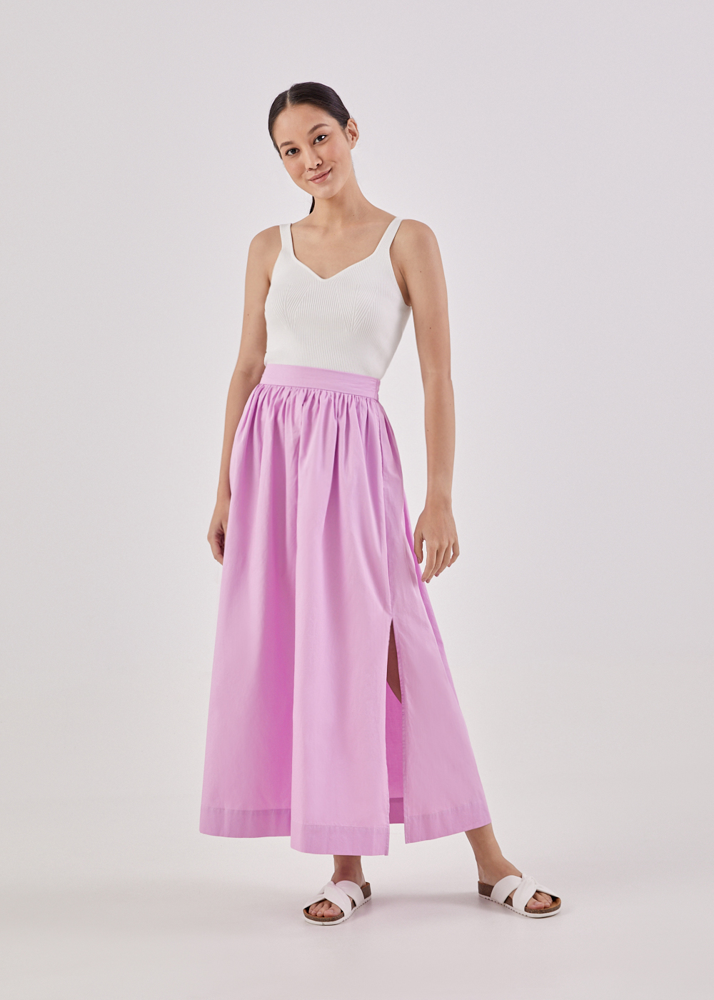 

Maevee Elastic Maxi Skirt-363-XXS