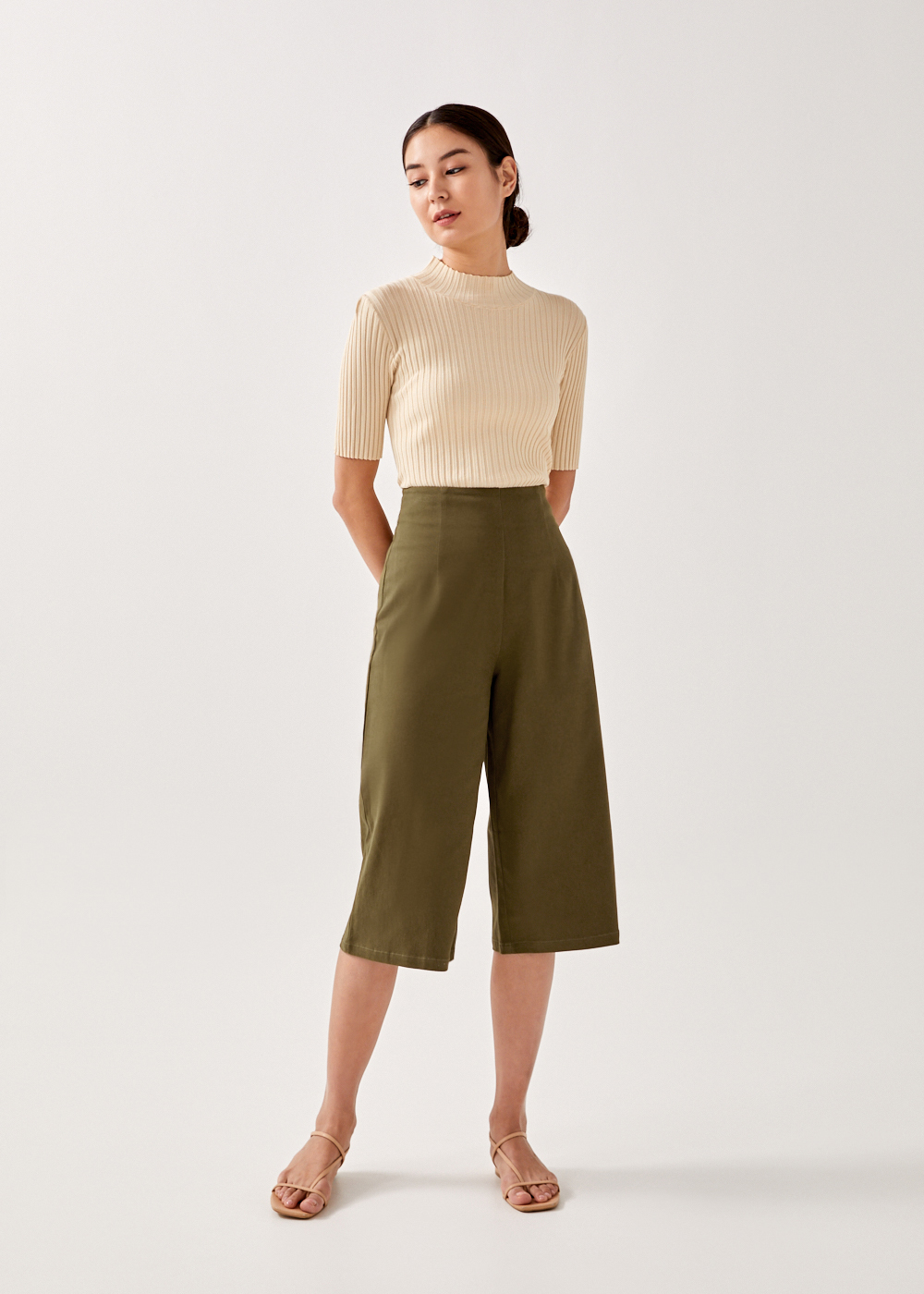 

Anyssa Wide Leg Culottes-079-S