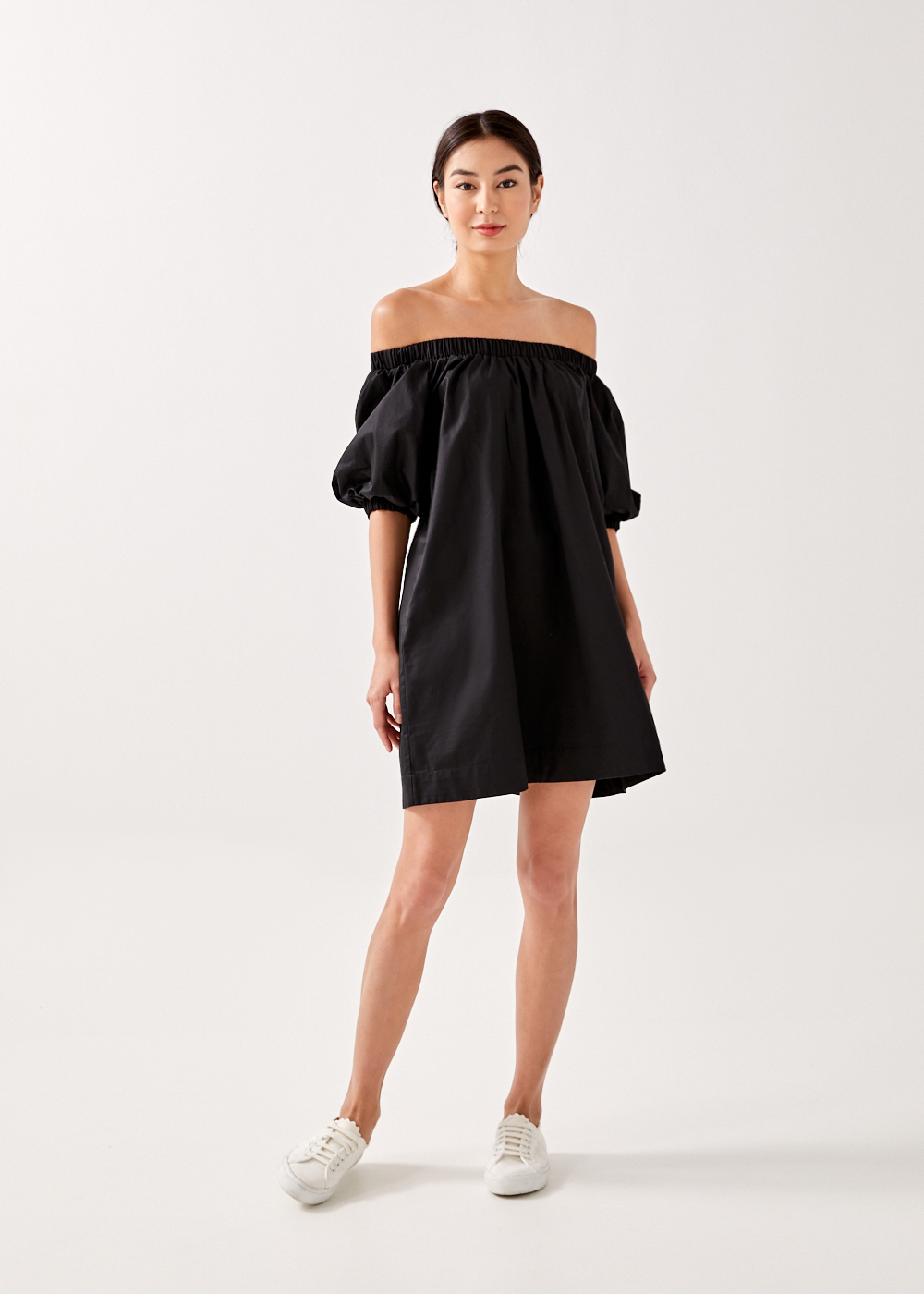 Buy Sema Off Shoulder Puff Sleeve Dress @ Love, Bonito Singapore | Shop  Women's Fashion Online