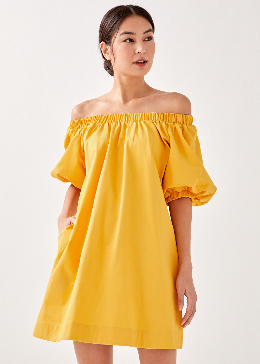 Buy Sema Off Shoulder Puff Sleeve Dress @ Love, Bonito Singapore