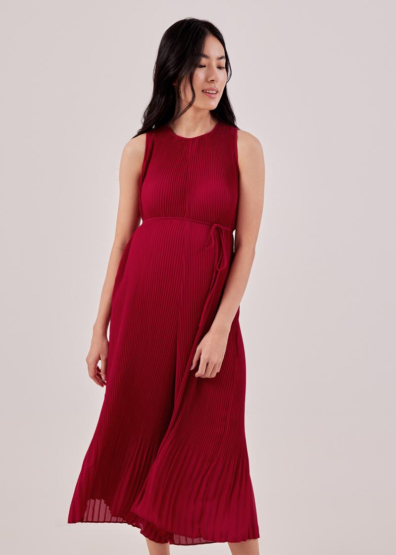 Madelyn Relaxed Pleated Midaxi Jumpsuit