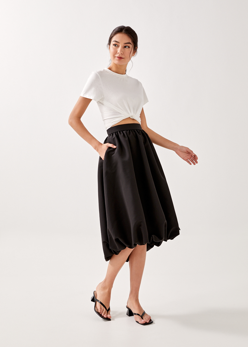 

Acadia Asymmetrical Bubble Skirt-014-XS