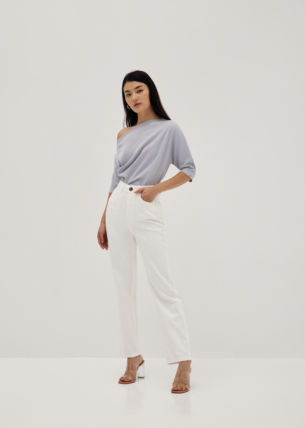 

Melvie Relaxed Asymmetrical Top-245-XXL