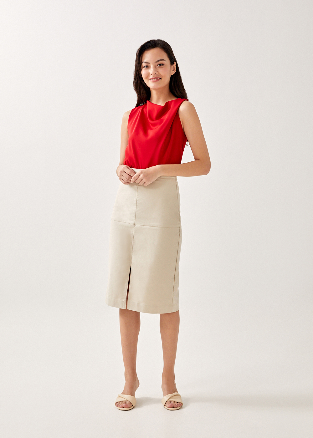 

Wylie Panelled Pencil Skirt-042-XS