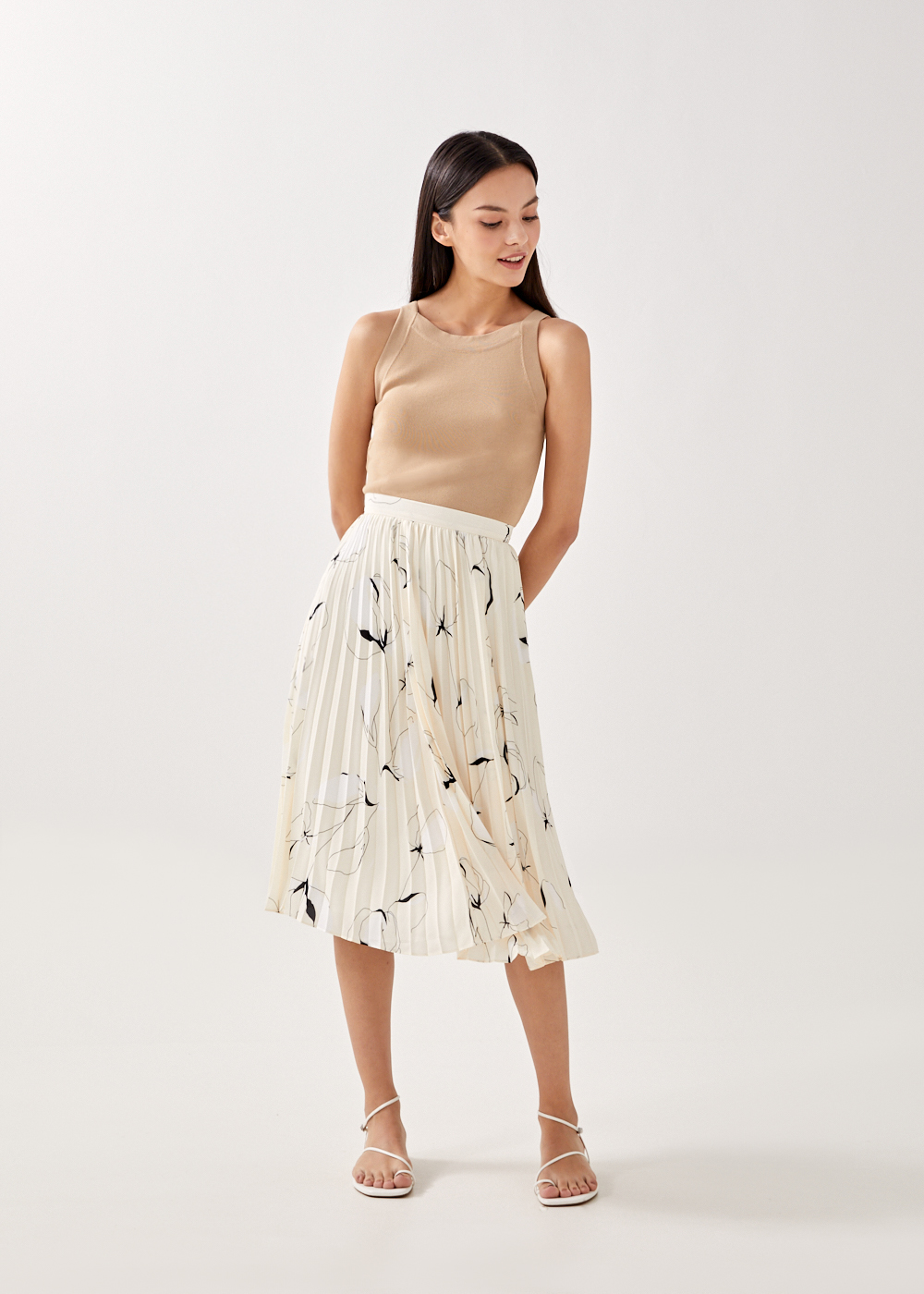 Floral midi 2024 skirt singapore