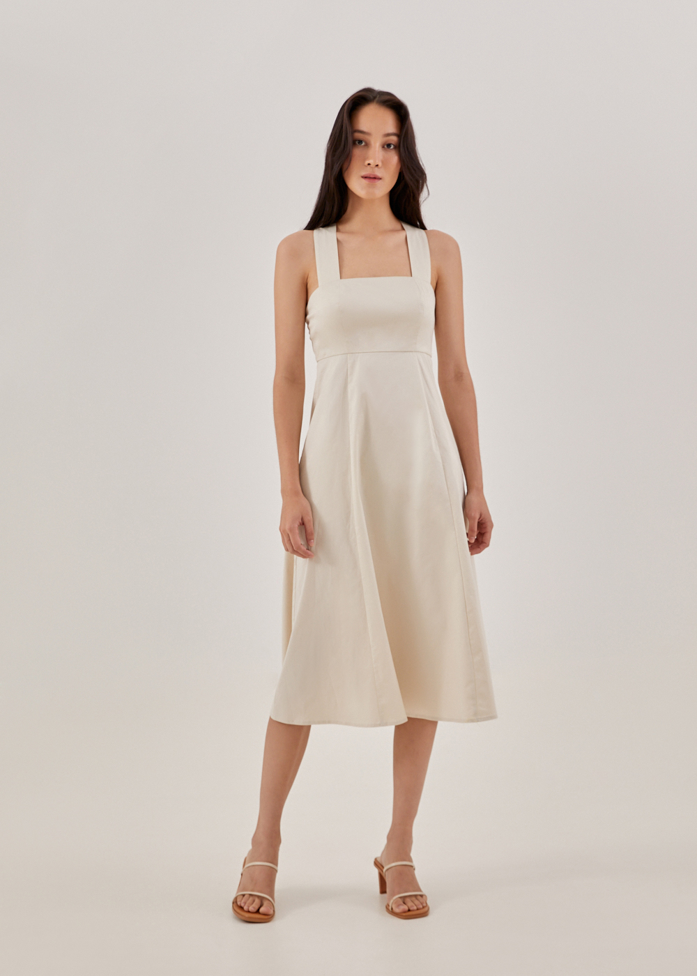 

Taliah Empire Waist Cross Back Dress-035-M
