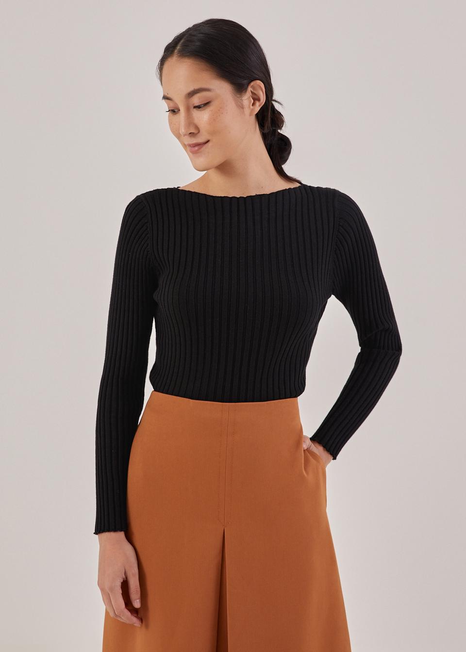 Glynne Ribbed Knit Top