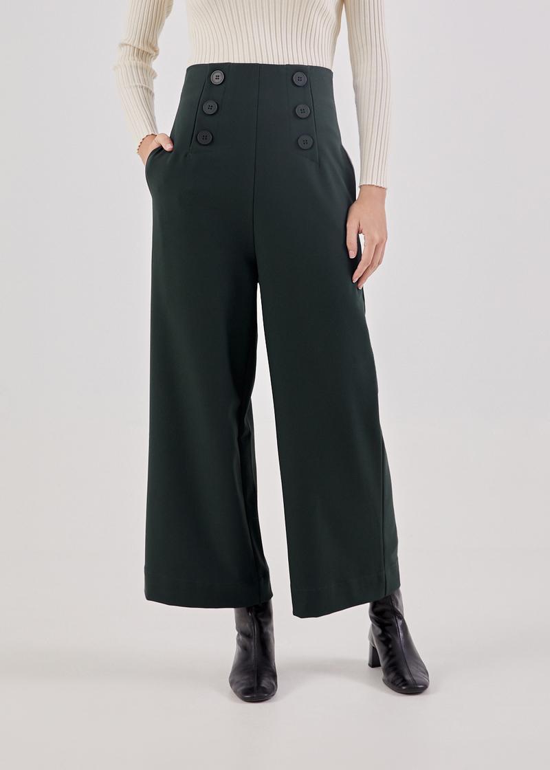 Terra Double Breasted Straight Leg Trousers