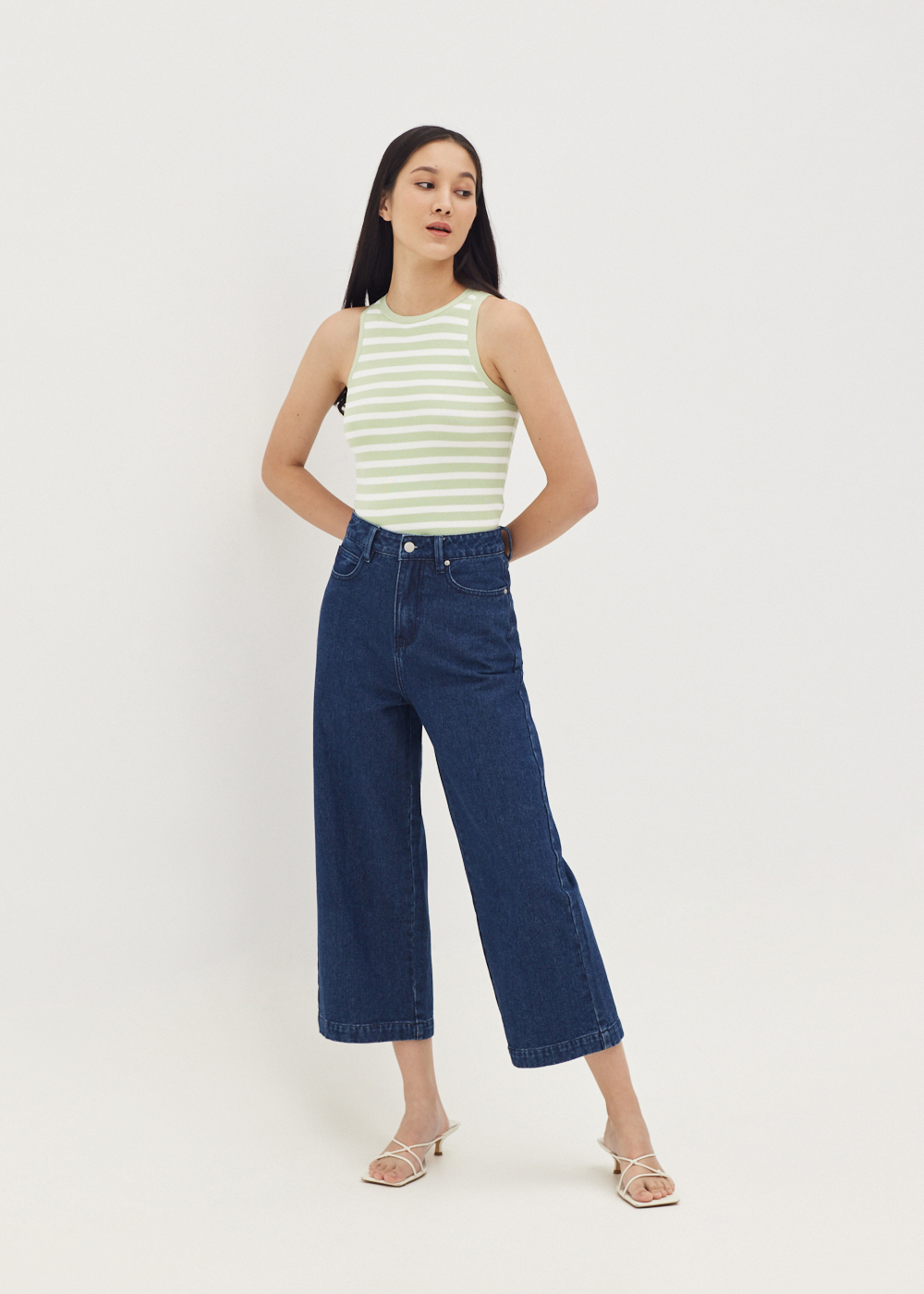 

Ryann Knit Striped Crop Top-156-XS