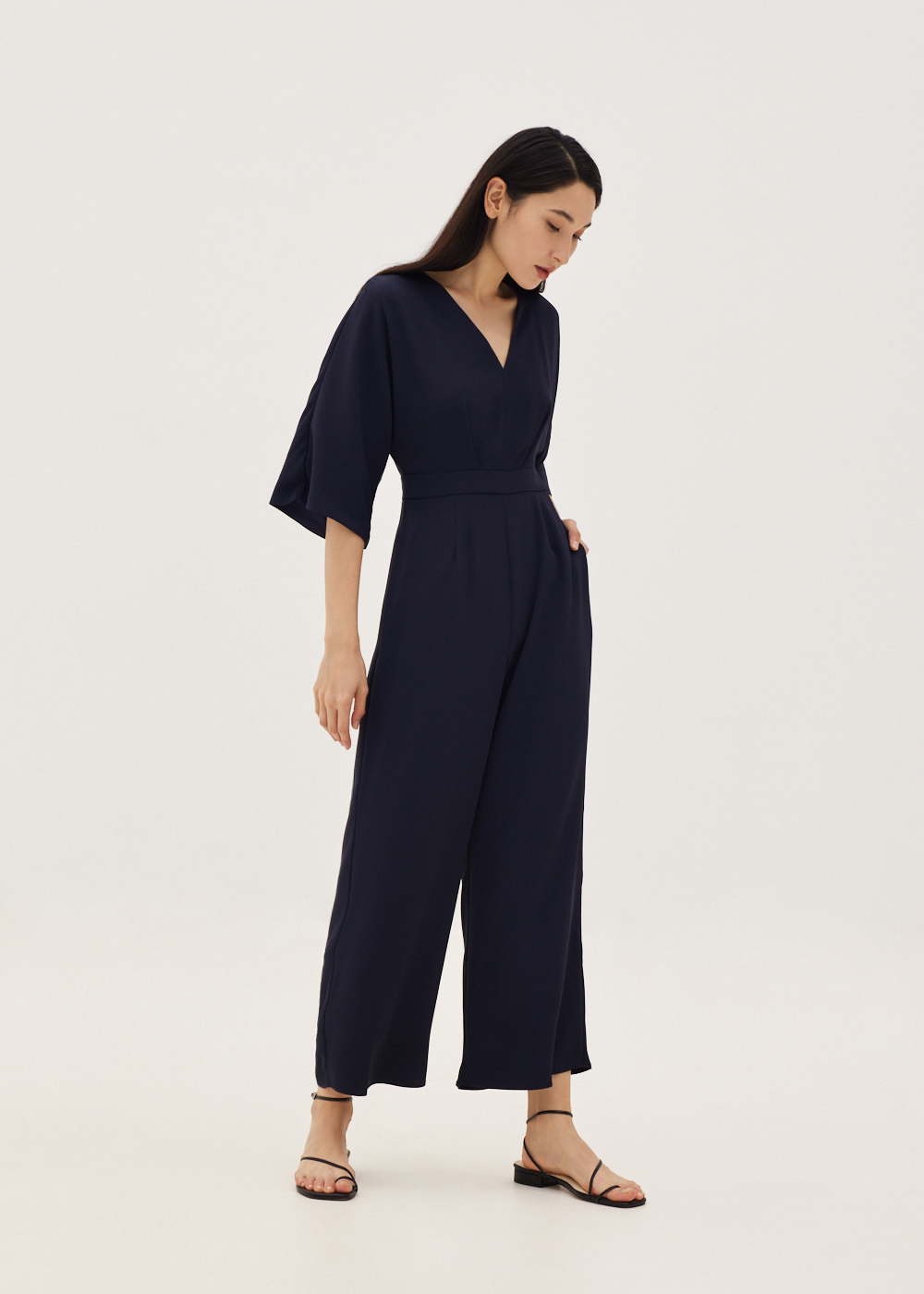 

Keziah Pleat Front Straight Leg Jumpsuit-052-M