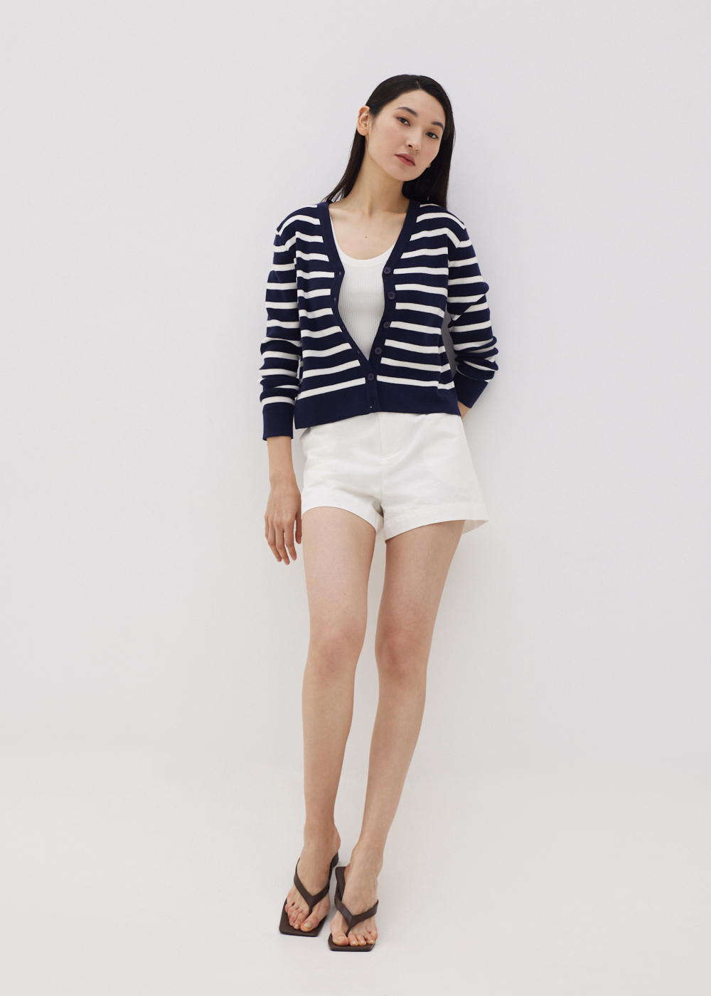 

Kyndall Striped Cardigan-052-XS