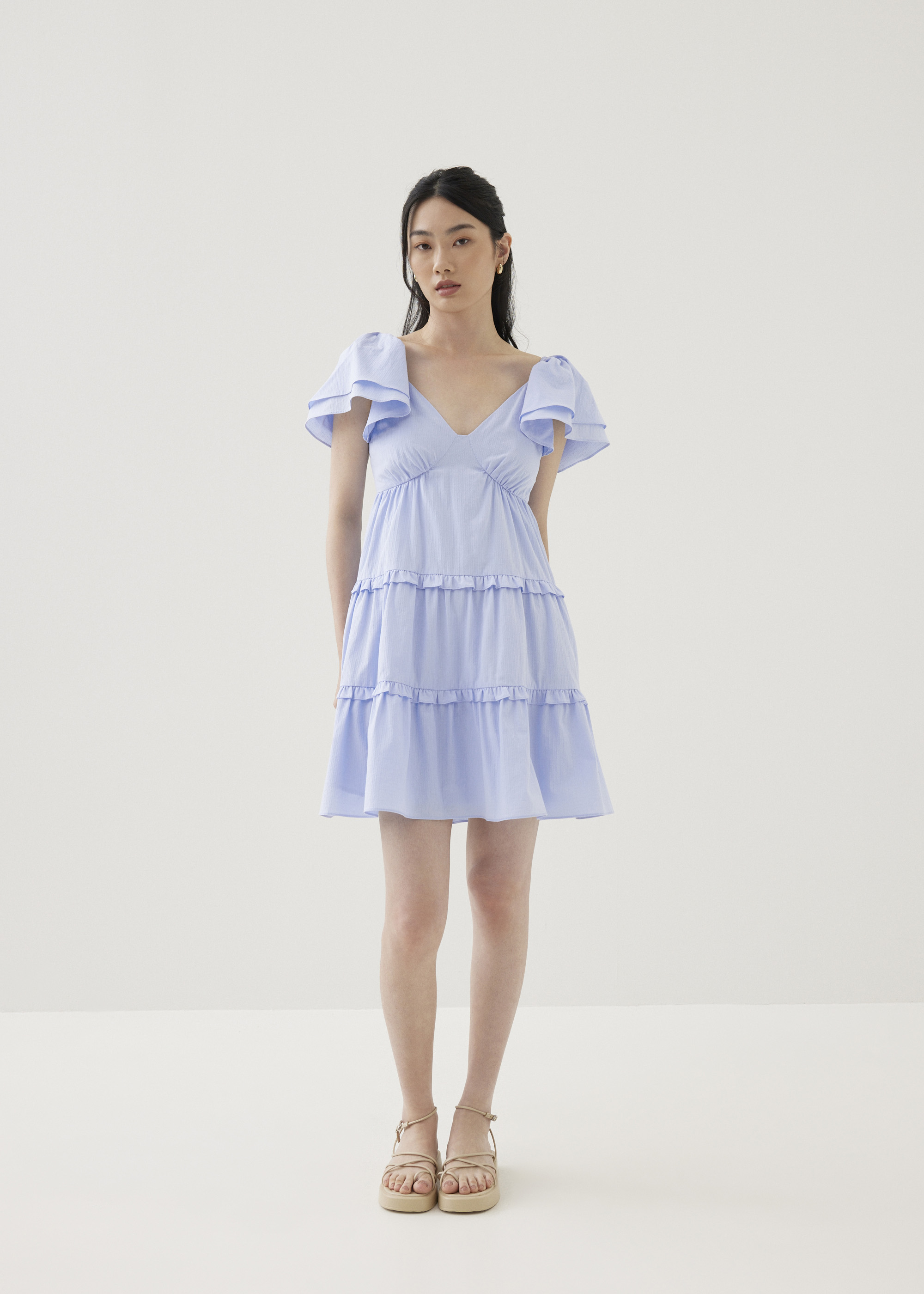 

Elayne Cotton Flare Mini Dress-261-XL