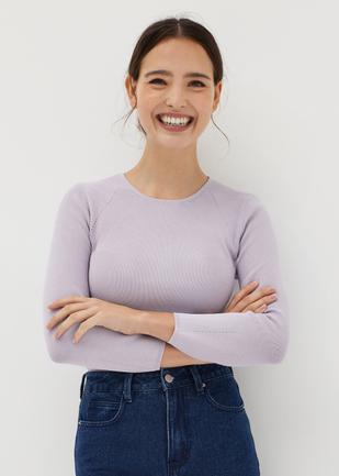 Chardell Knit Cocoon Sleeve Top