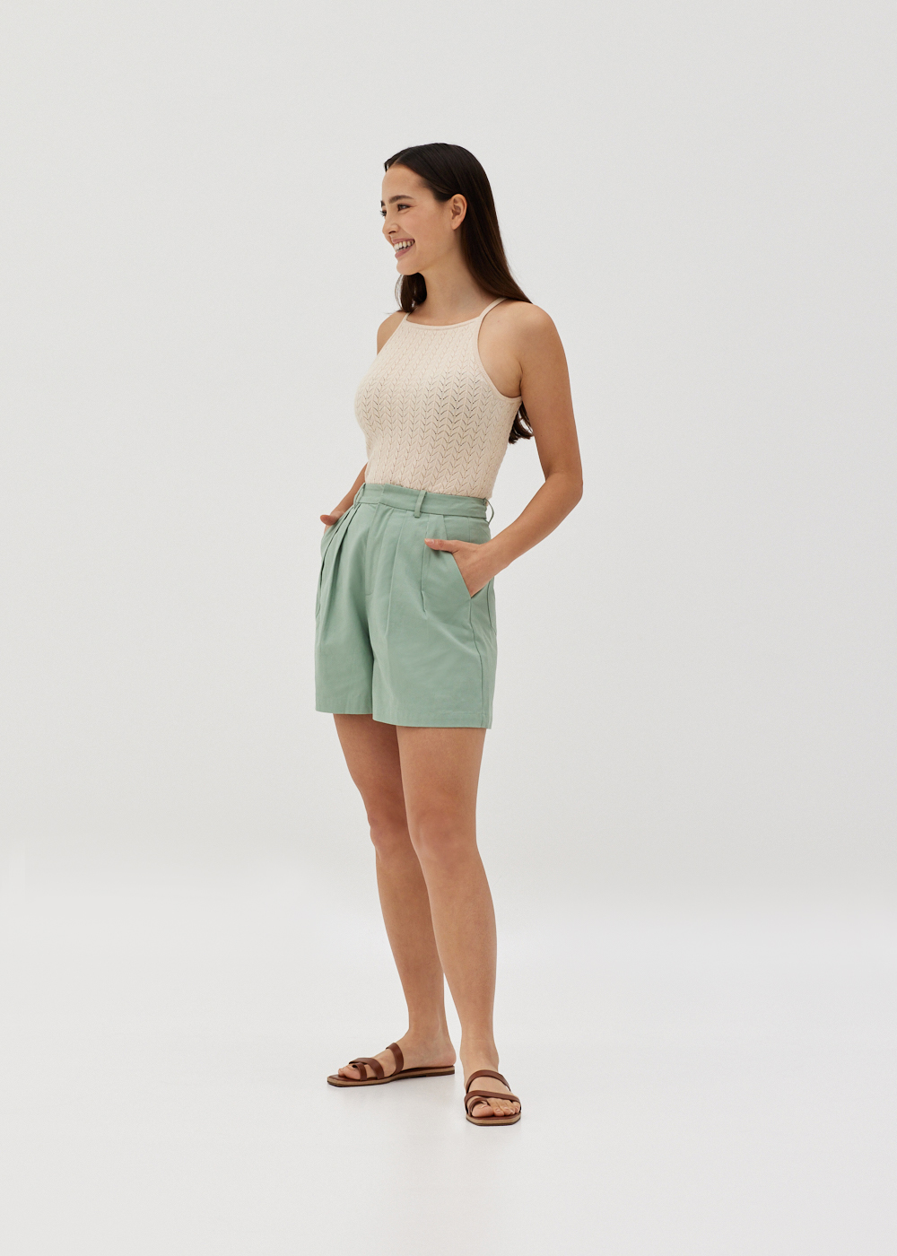 

Daliah Crochet Knit Tank Top-279-M