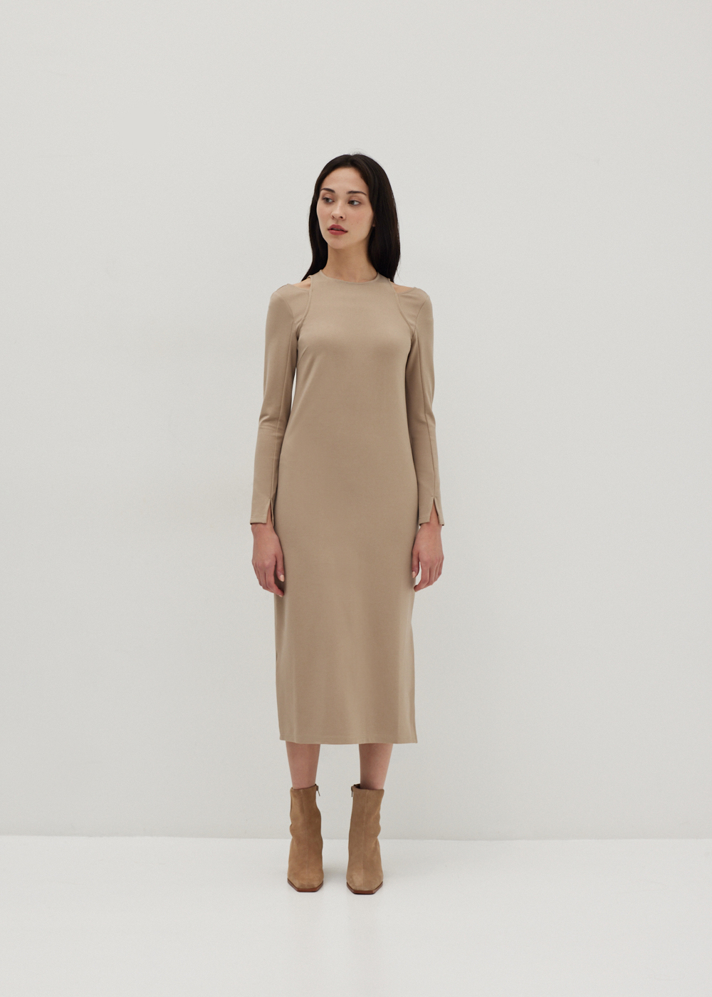 

Londyn Cold Shoulder Column Dress-043-L