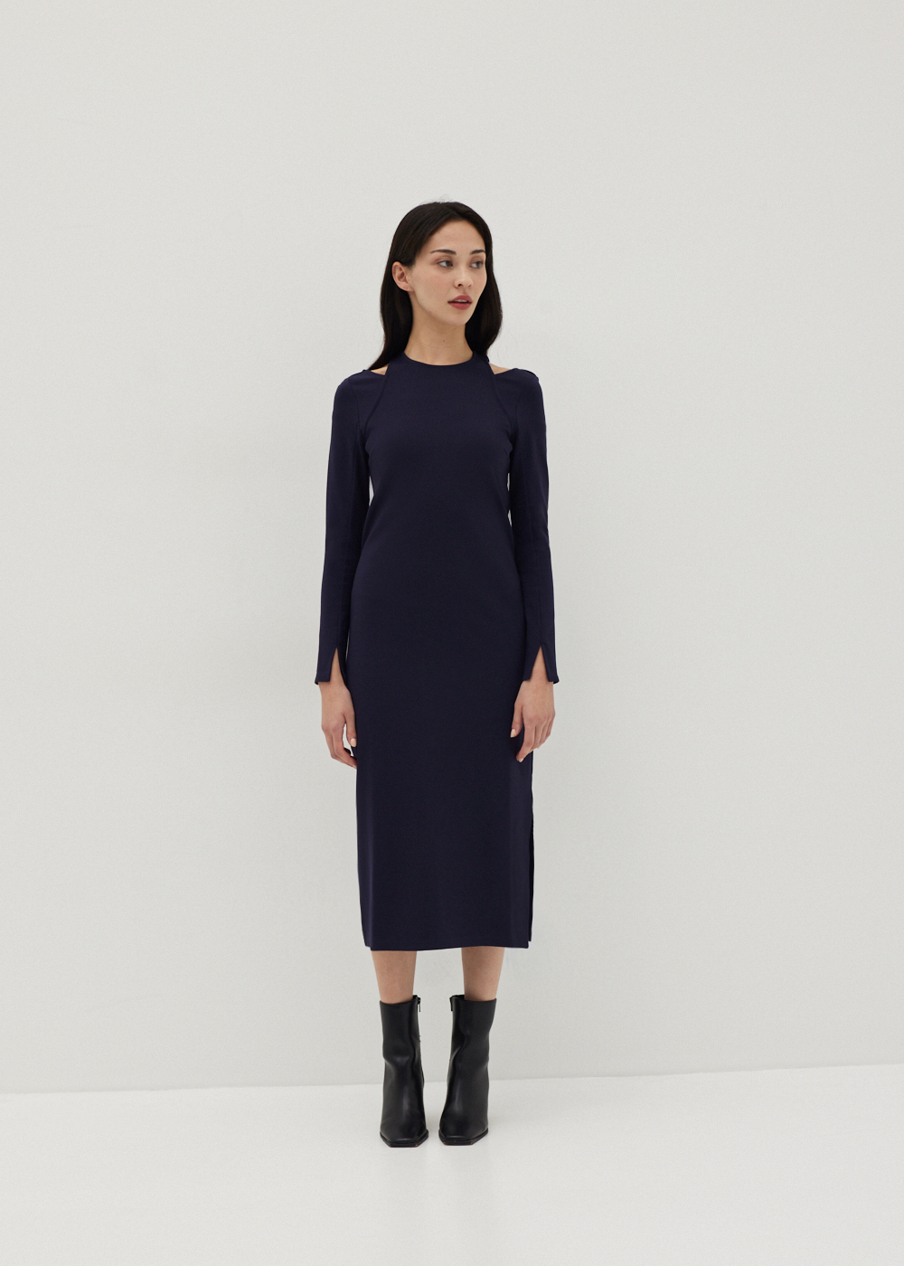 

Londyn Cold Shoulder Column Dress-052-M