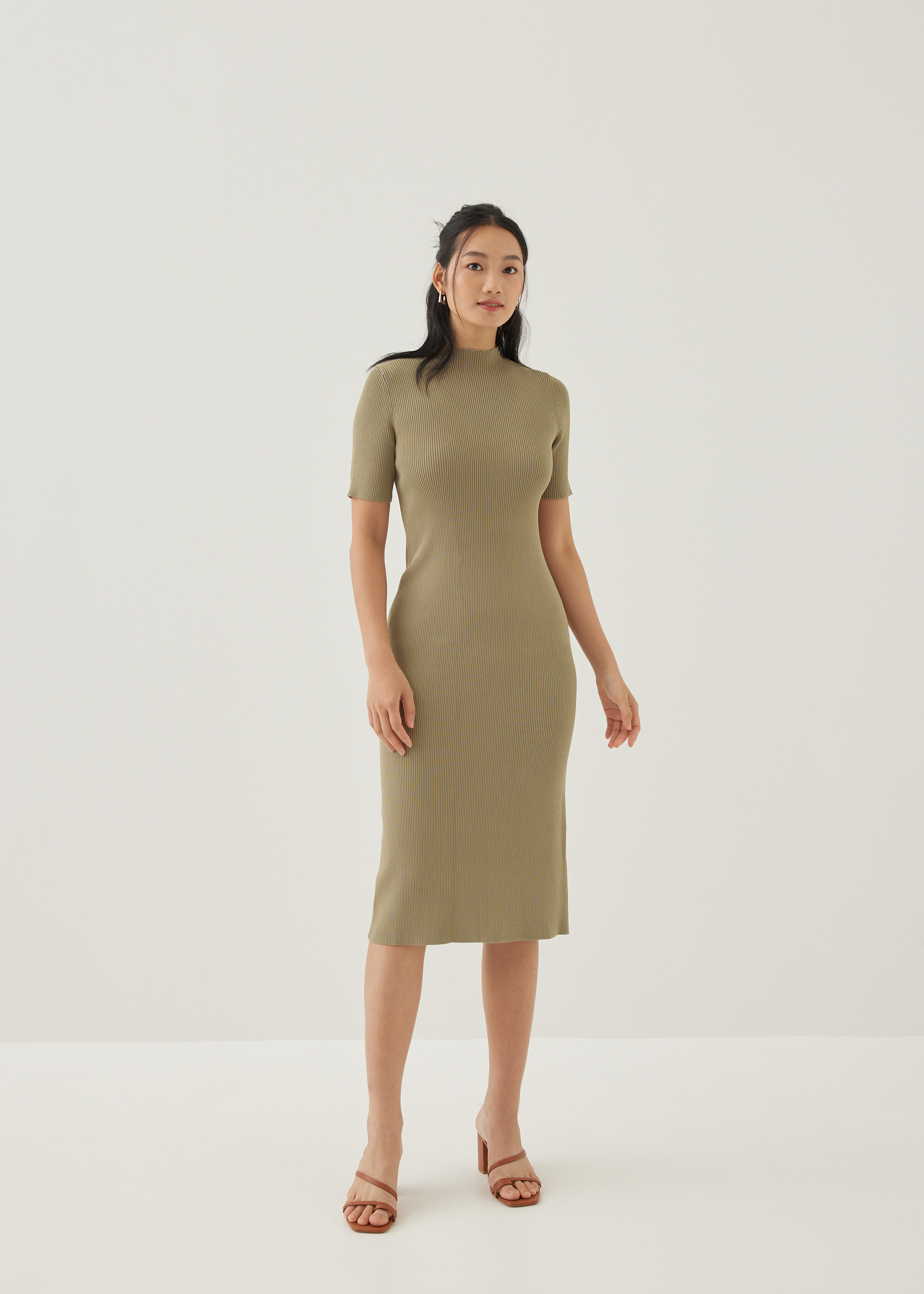 

Madelia Turtle Neck Bodycon Dress-149-XXS