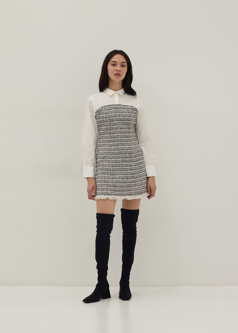 

Gabriella Tweed A-line Dress-014-XS