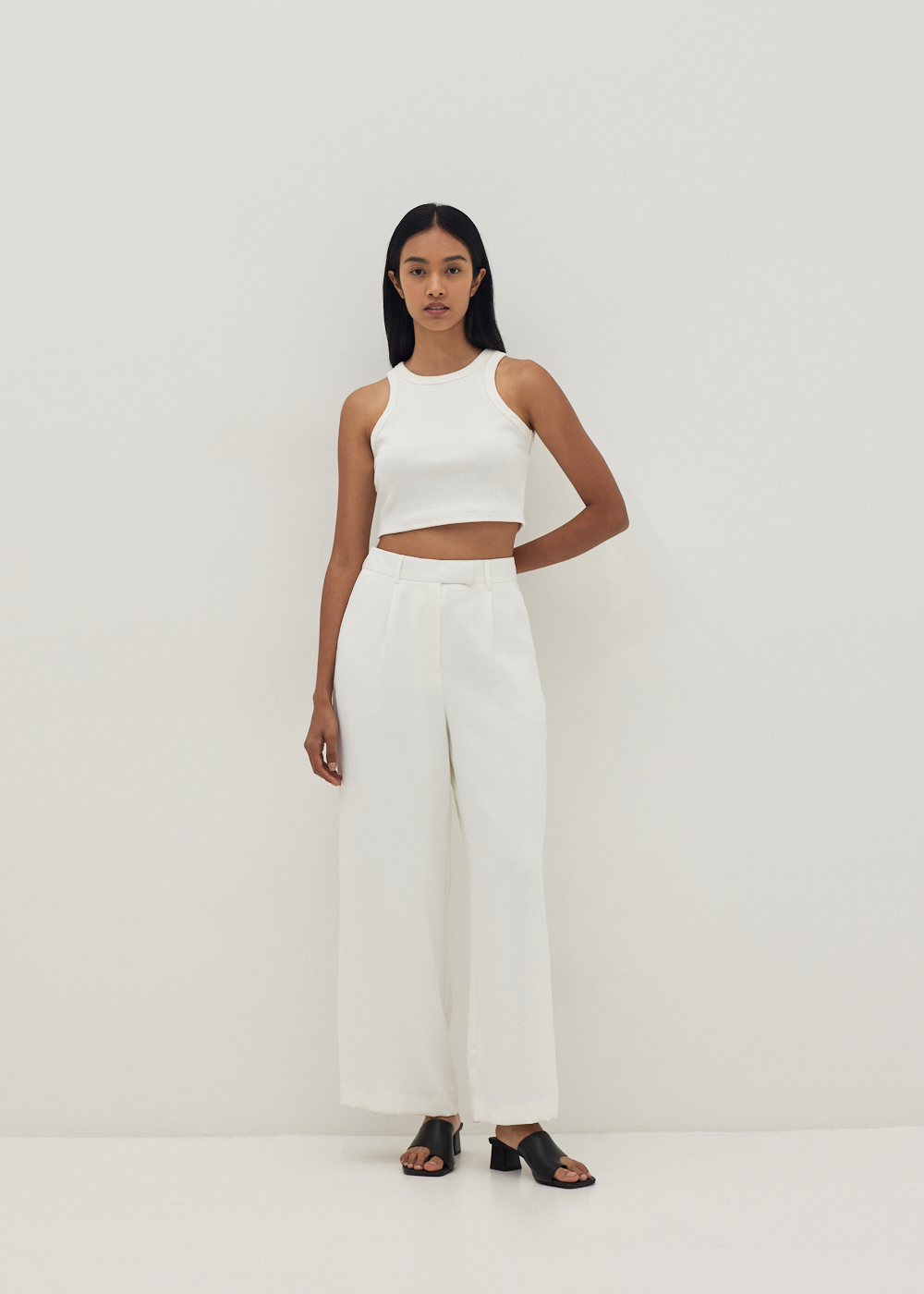 

Kylie Tailored Wide Leg Pants-031-S