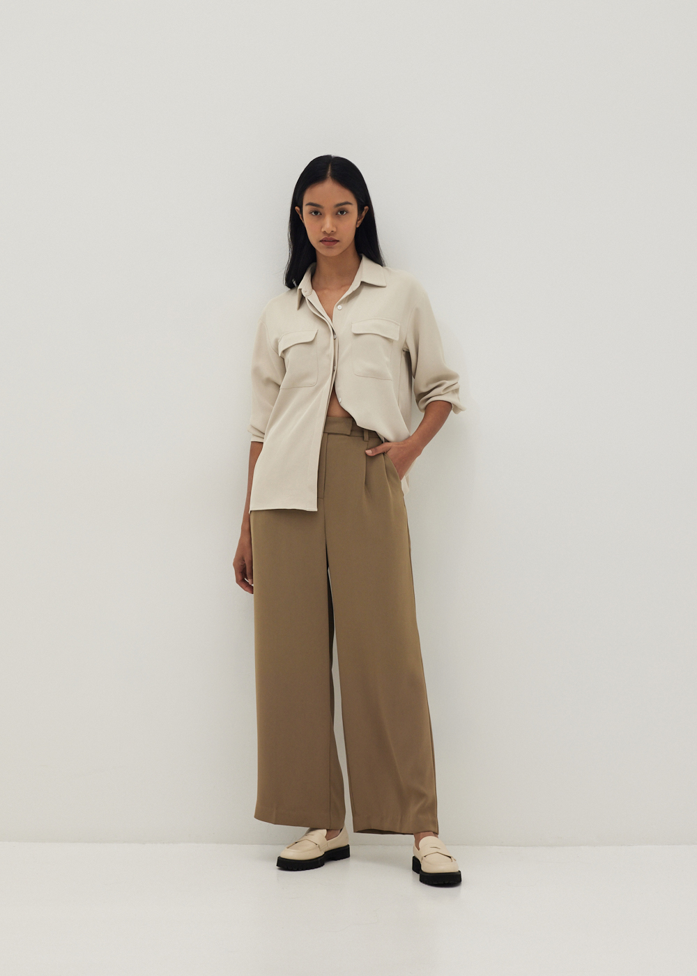 

Kylie Tailored Wide Leg Pants-274-S