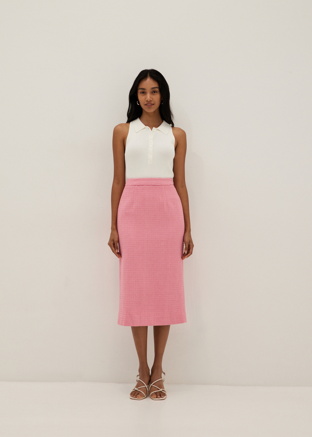 

Nerissa Tweed Column Skirt-005-S