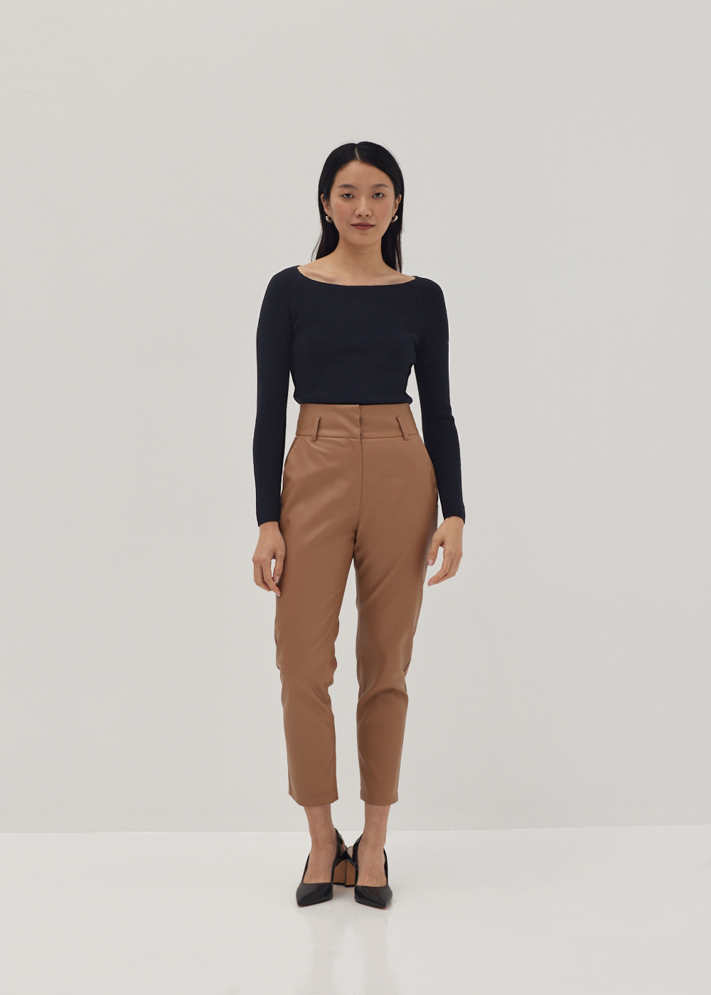 

Ericka Tie Back Knit Sweater-014-M