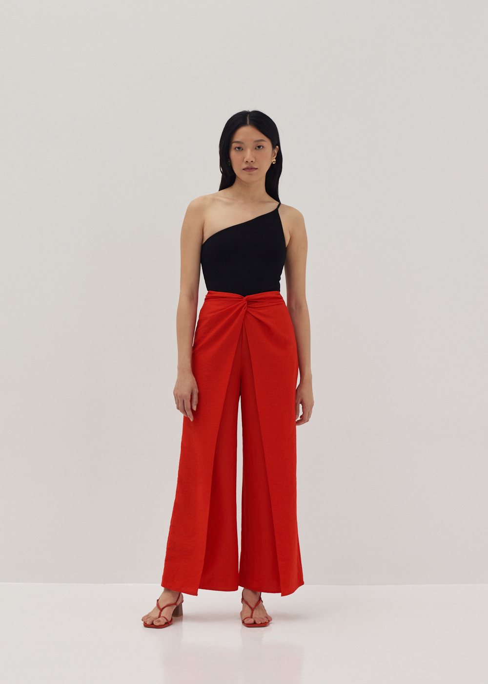 

Krizzia Twist Front Wide Leg Pants-278-L