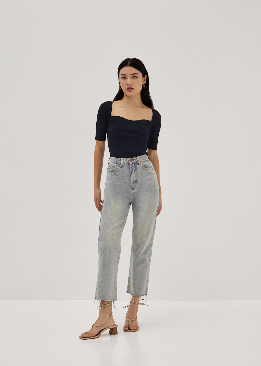 

Elowe Bustier Knit Top-014-XS