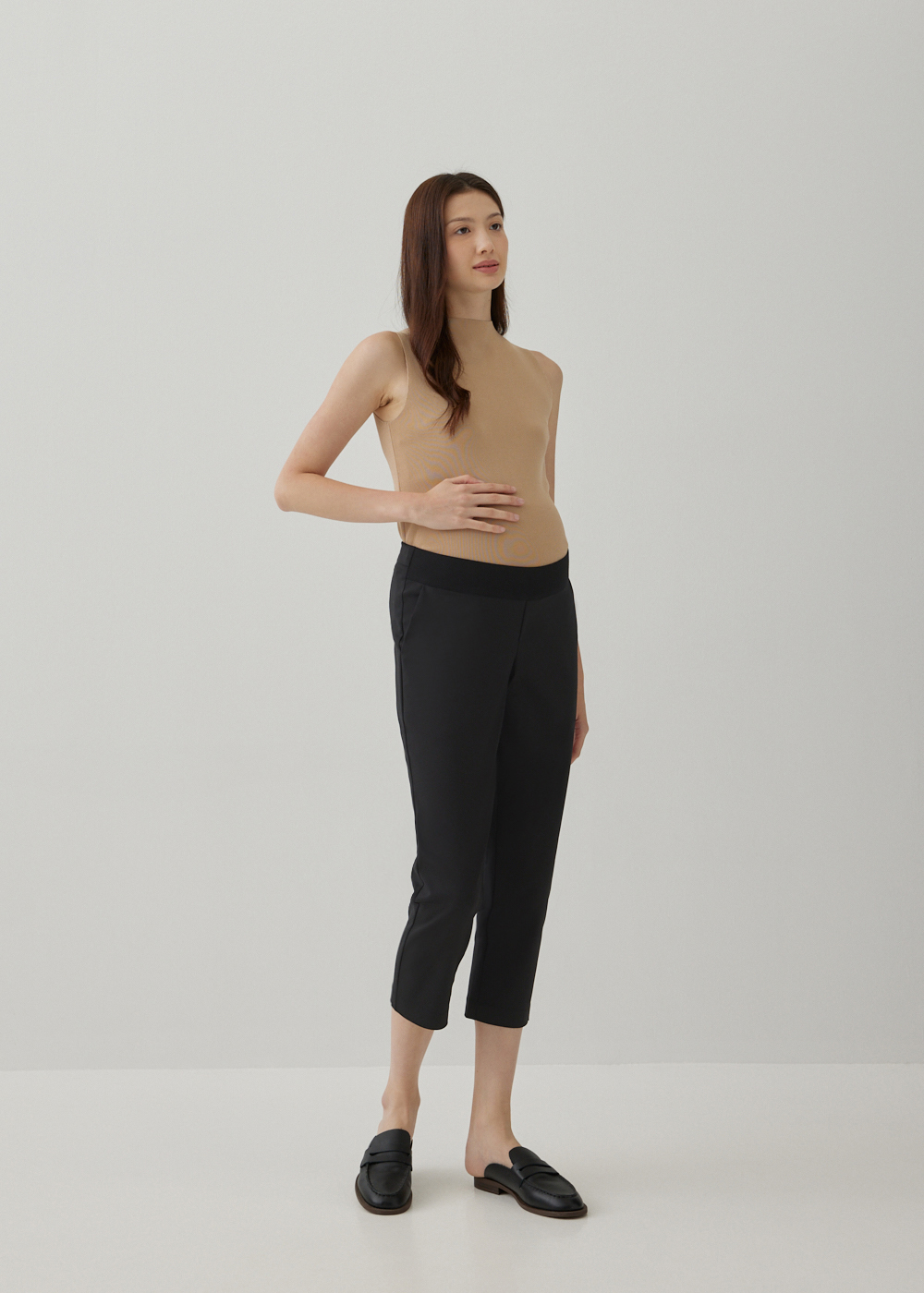 

Sherah Maternity Elastic Tailored Trousers-014-XS