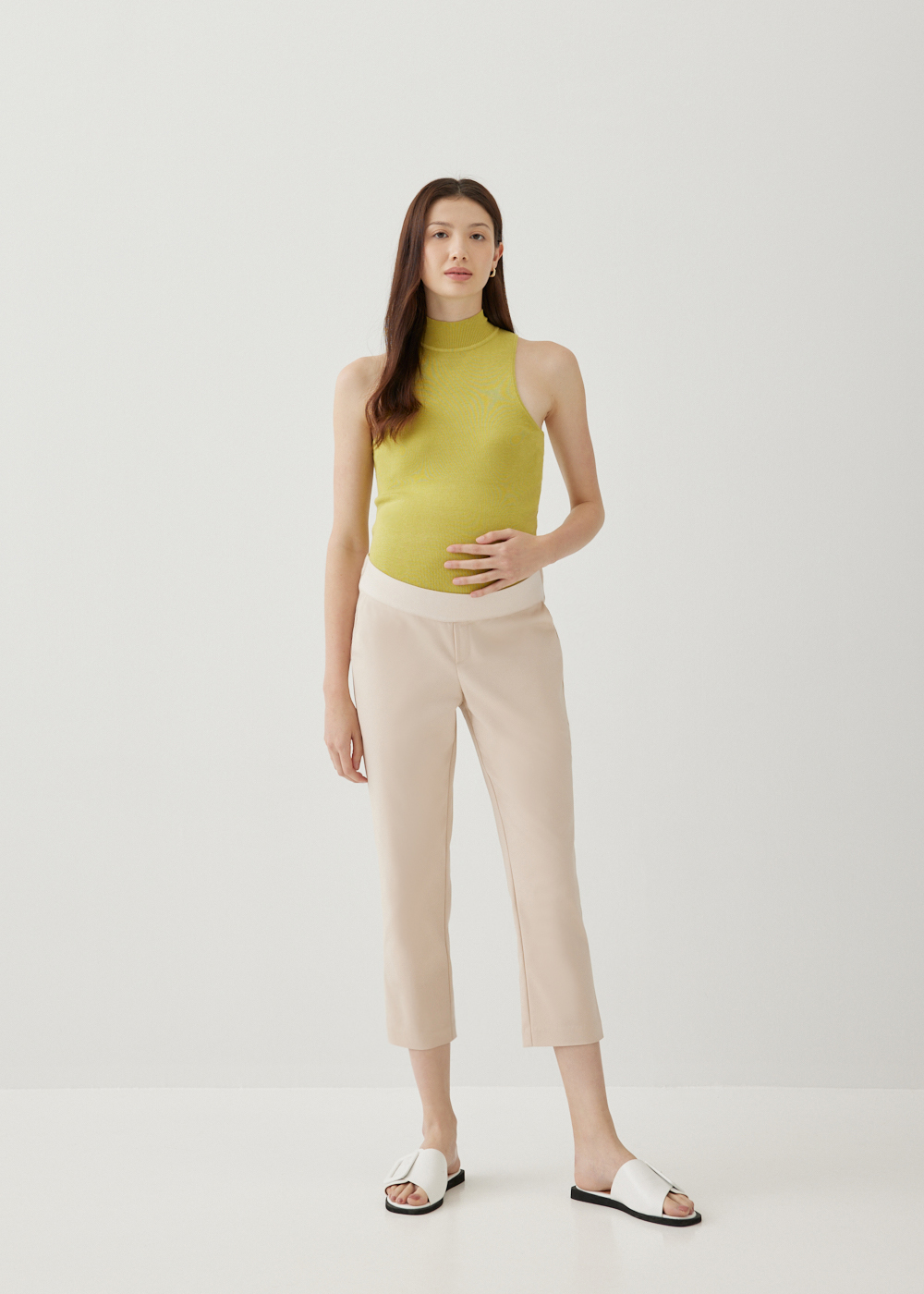 

Sherah Maternity Elastic Tailored Trousers-043-L