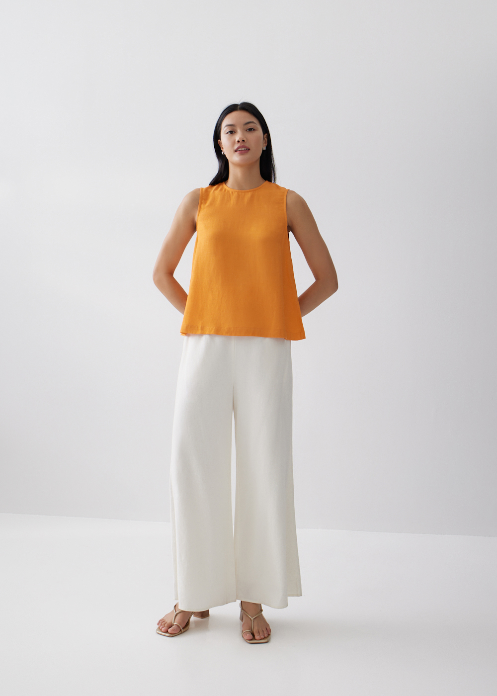 

Taylor Linen Shell Top-251-M
