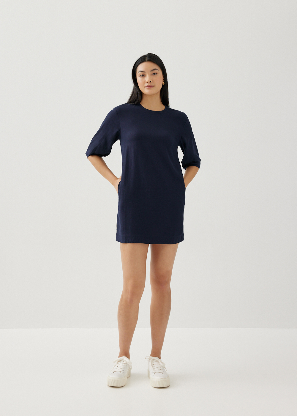 

Anella Linen Shift Dress -052-XL