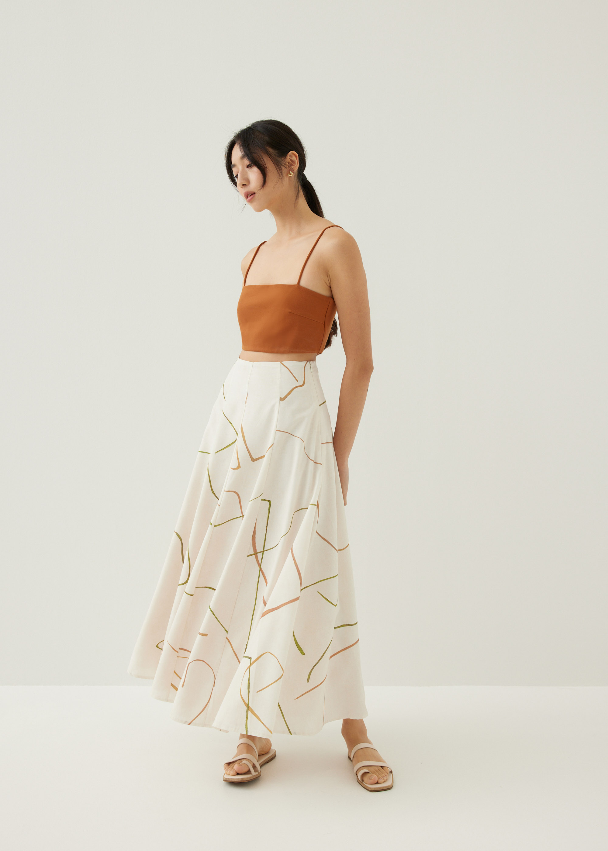 

Abella Flare Maxi Skirt in Golden Hour-035-M