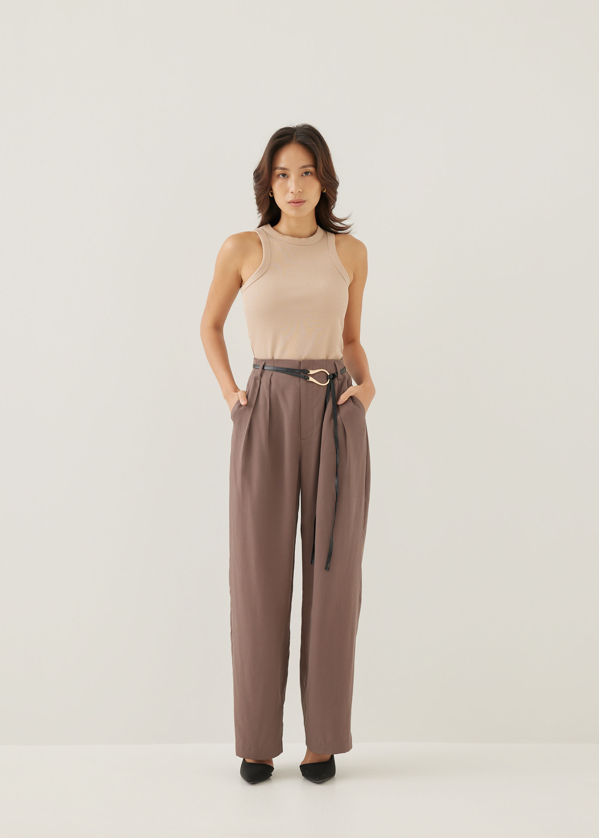 

Mathia Tailored Pleated Straight Leg Pants-277-XL