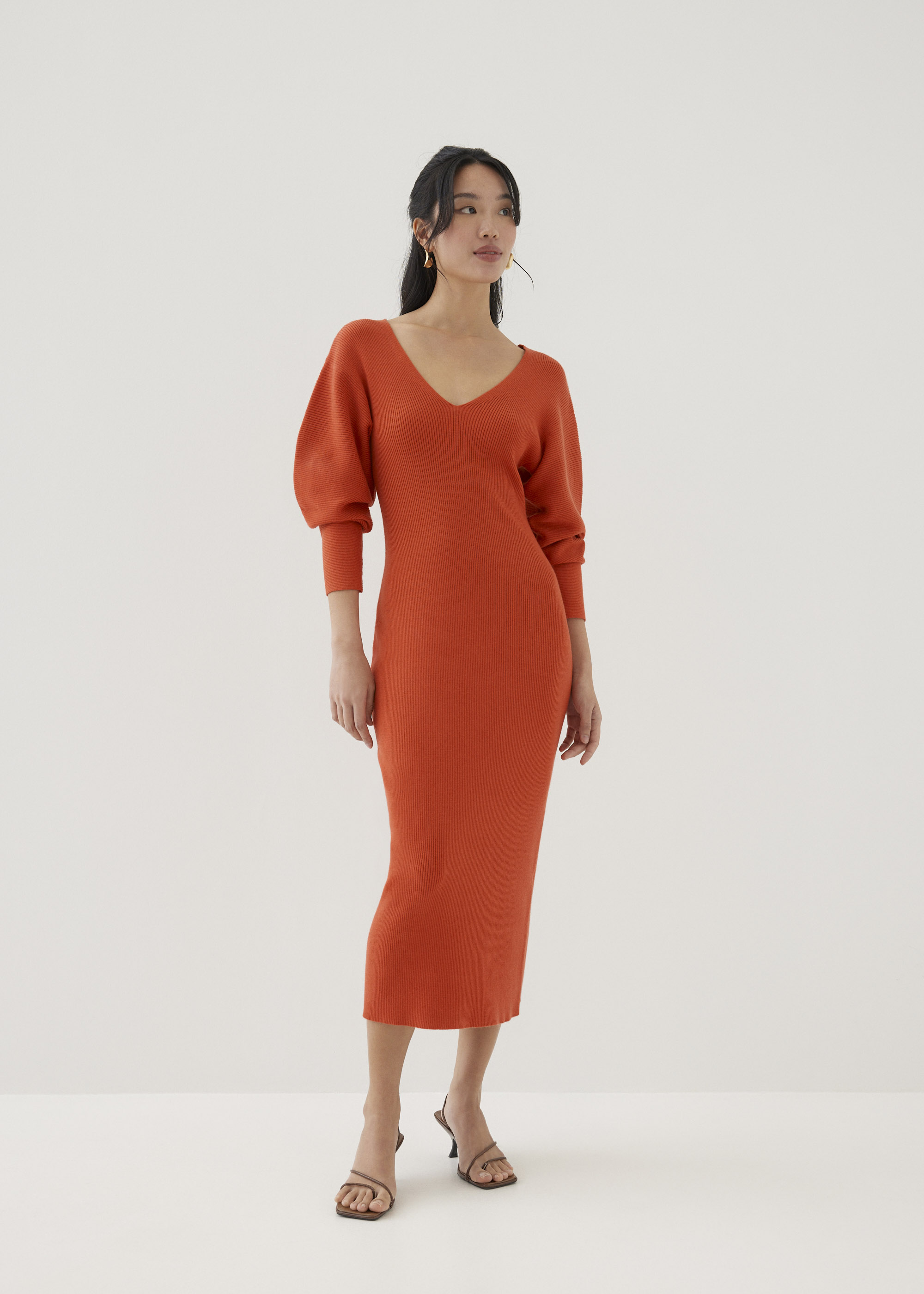 

Veera Knit Column Midaxi Dress-278-XL